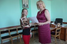 Чествование стипендиантки специальной стипендии республиканского общественного объединения «Белорусский детский фонд»